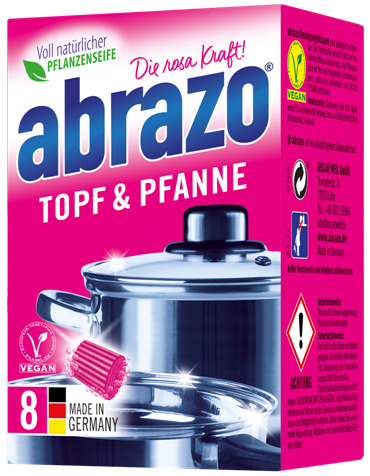 abrazo - Topf & Pfanne Reinigungskissen, 5 x 8 Stück