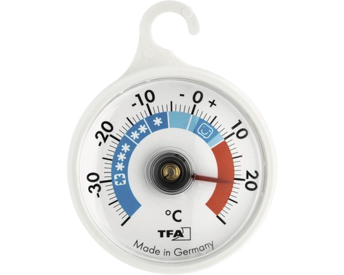 TFA - Kühl-Thermometer, rund, weiß