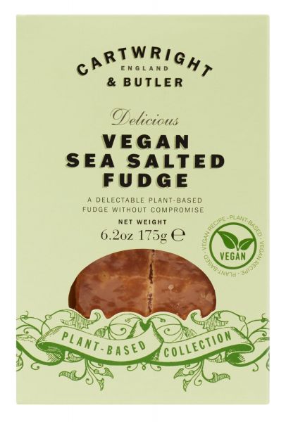 Cartwright & Butler - Vegan Sea Salt Fudge, 175 g Pack