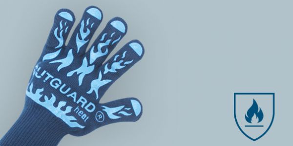 Cutguard - Hitze- und Schnittschutzhandschuhe, Farbe: blau