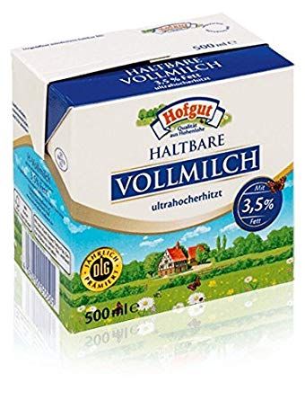 Hofgut H-Vollmilch 3,5% 0,5L Slim Krt a 12x0,5 Liter 