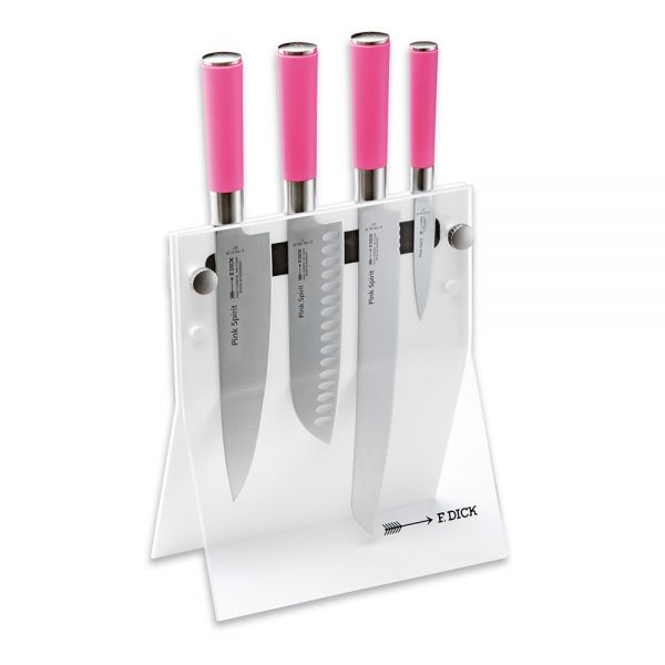 F. DICK - Pink Spirit Messerblock "4Knives", 4-tlg., weiß, 81772000-05-79