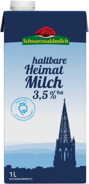 Schwarzwaldmilch - Heimat H-Milch 3,5%, 12 x 1 Liter