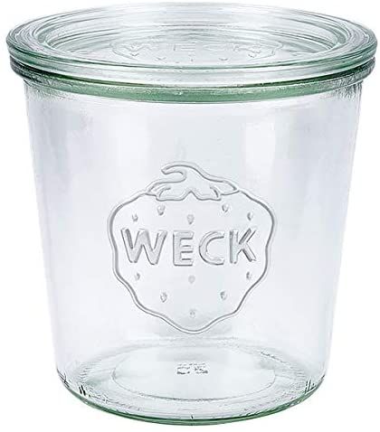 Weck - Sturzglas mit Deckel, 580 ml, 742, 6 Stück