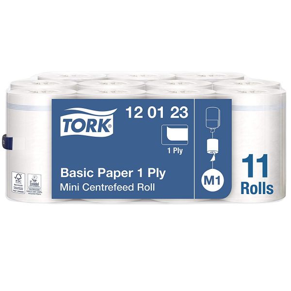 Tork - Standard Papierwischtücher für M1 Mini Spender mit Innenabrollung - Wischtücher aus Papier in