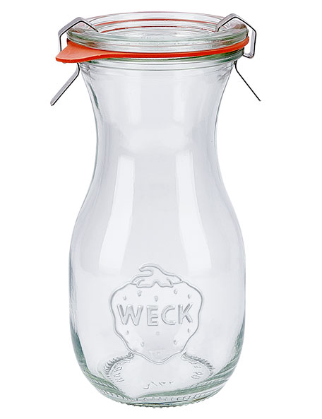 Weck - Saftflasche mit Deckel, 290 ml, 763, 6 Stück, mit Zubehör