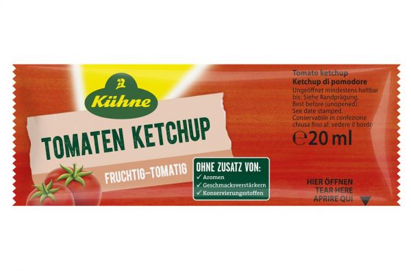 Kühne - Tomaten Ketchup, 150 x 20 ml Beutel