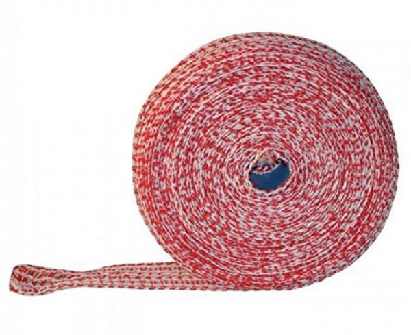 Lachsschinkennetze 50m rot/weiß - 14er